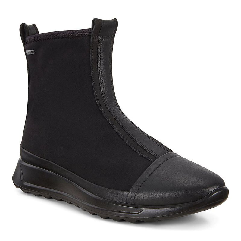 Women Boots Ecco Flexure Runner W - Boots Black - India GKNJRY673